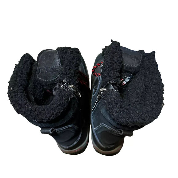 PAJAR CANADA BLACK WINTER SNOW SHERPA LINNED WATERPROOF BOOTS SZ 7 - Picture 4 of 4